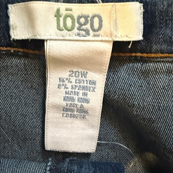 Togo Dark Blue Denim Maxi Skirt Size 20 - Picture 2 of 10